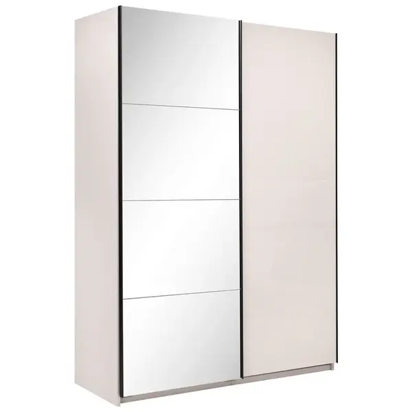 MID.YOU ŠATNÍ SKŘÍŇ S POSUVNÝMI DVEŘM, kašmírová, 150/210/62 cm