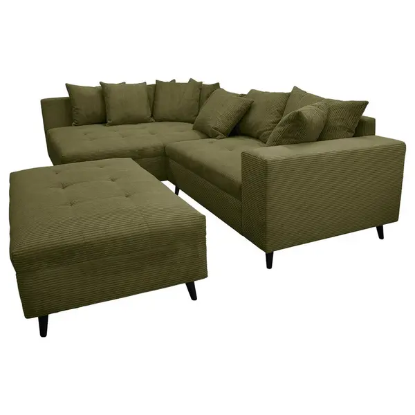 MID.YOU ROHOVÁ SEDAČKA, textil, olivově zelená