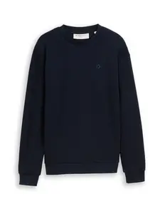 TOM TAILOR DENIM Mikina  tmavomodrá