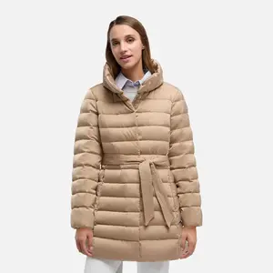 Beige Women's Down Jacket Geox Bettanie - Women's