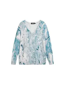 Desigual Mikina  modrá / biela