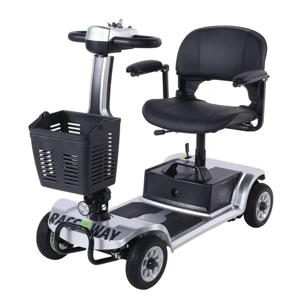 Racceway Elektrický čtyřkolový vozík SPLIT, stříbrný