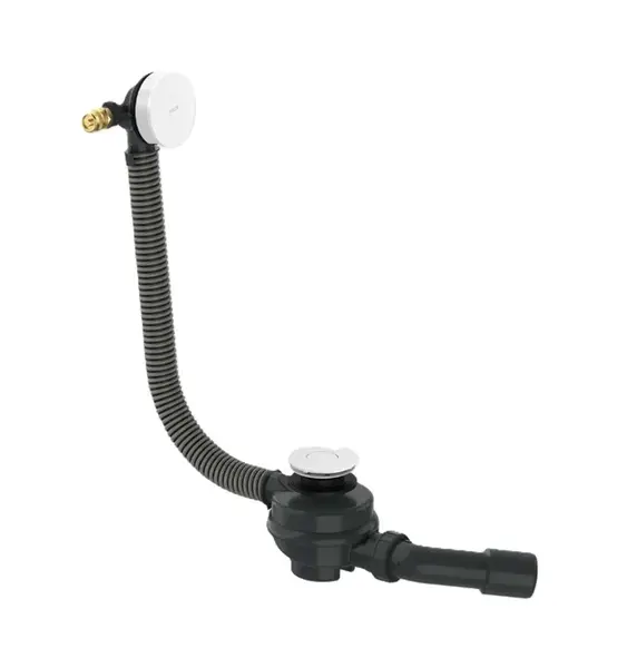 Axor Flexaplus - Vaňová odtoková a prepadová súprava, dĺžka 85 cm, matná biela 42541700