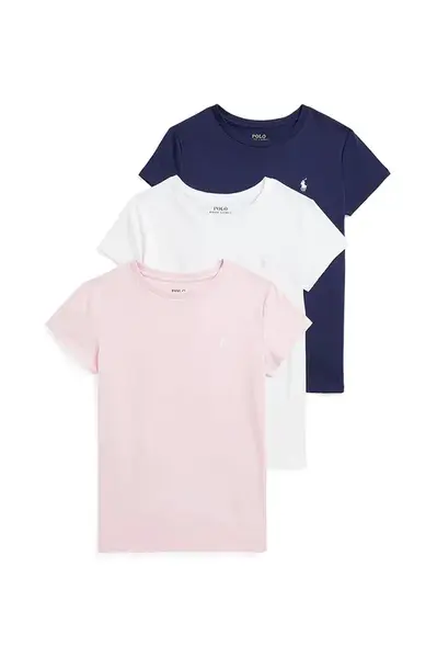 Dětské bavlněné tričko Polo Ralph Lauren 3-pack