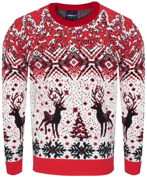 ARMA - Červený vánoční svetr