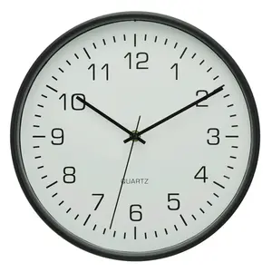 Ambia Home RÁDIEM ŘÍZENÉ HODINY černá, bílá 30 cm