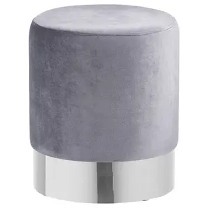 Xora TABURET, kov, textil, 35/42/35 cm