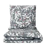 HOME ELEMENTS Povlečení mikroflanel Šedá cesmína