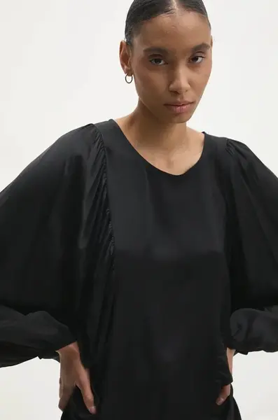 Halenka Answear.LAB dámská, černá barva, hladká