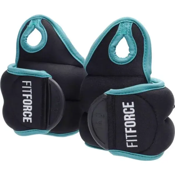 Fitforce WRIST WEIGHT 2 x 1 KG Zátěž na ruce, černá, velikost