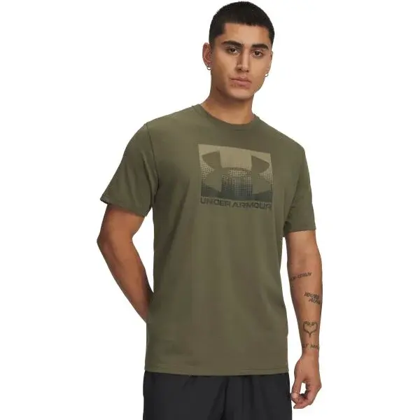 Under Armour BOXED SPORTS UPDATED Pánské tričko, khaki, velikost S