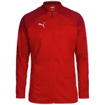 PUMA Tréningová bunda  červená / biela