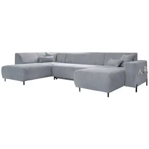 MID.YOU SEDACÍ SOUPRAVA, textil, světle šedá