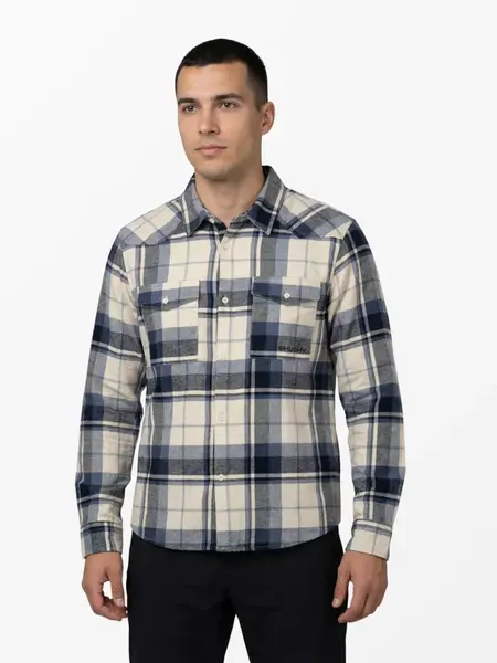 Husky Gaia M M, blue Pánská flanelová košile