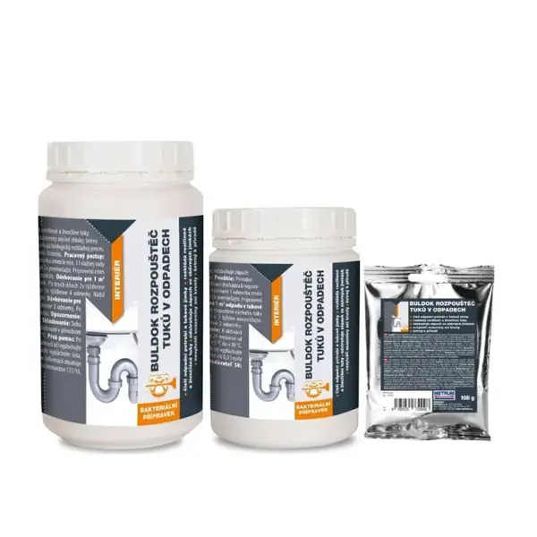 Rozpouštěč tuků v odpadech, 0,5kg, BULDOK