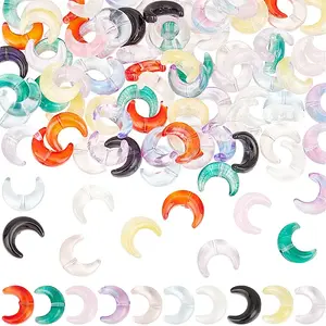 100Pcs 10 Colors Handmade Lampwork Beads