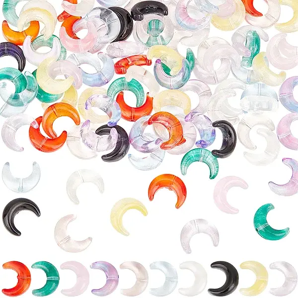 100Pcs 10 Colors Handmade Lampwork Beads