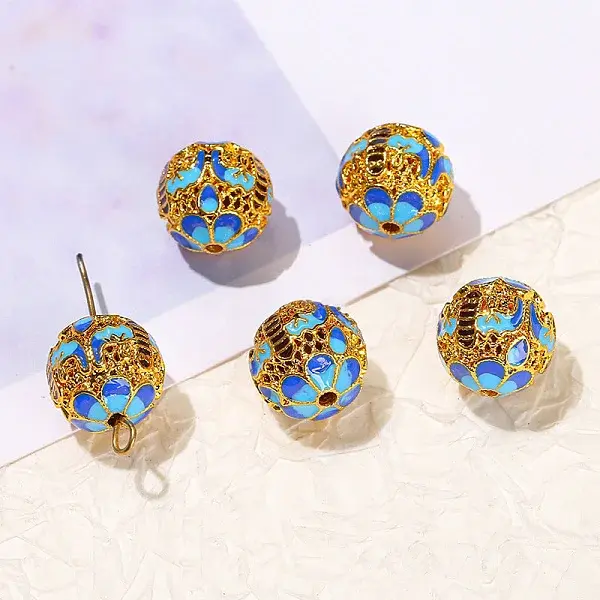 Brass Enamel Beads