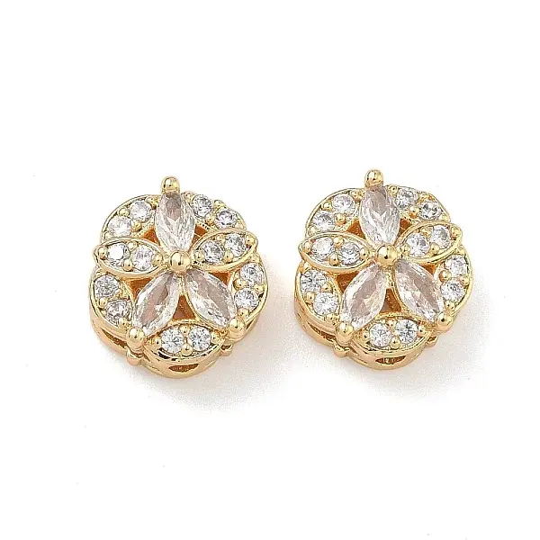 Brass Micro Pave Cubic Zirconia Pendants