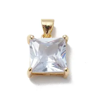 Brass Cubic Zirconia Pendants