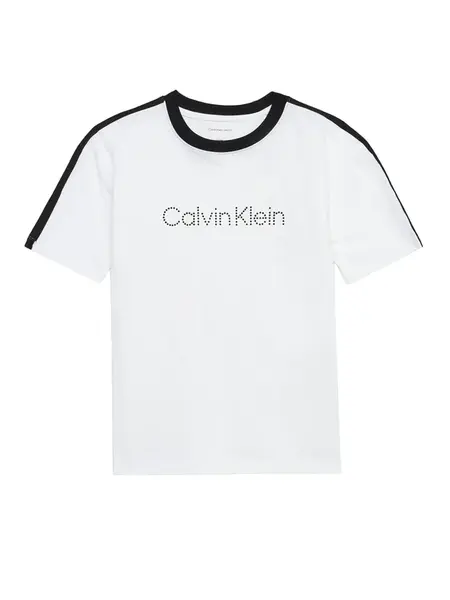 Calvin Klein Jeans Tričko  čierna / biela