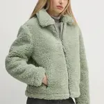 Bunda Pepe Jeans CHARLIE dámská, zelená barva, zimní, PL402463