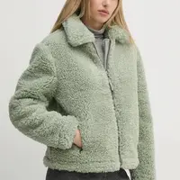 Bunda Pepe Jeans CHARLIE dámská, zelená barva, zimní, PL402463