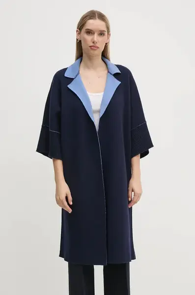 Svetr United Colors of Benetton dámský, tmavomodrá barva, lehký, 1144EN00D