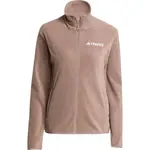 adidas MULTI TERREX ESSENTIALS FULL ZIP FLEECE W Dámská fleecová bunda, hnědá, velikost