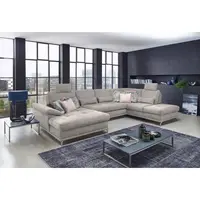 Sit & More SEDACÍ SOUPRAVA, textil, barvy stříbra