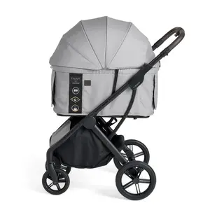 FIKAGO Kočárek pro kočky / psy AGILE2 Soft Grey