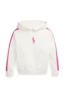 Dětská mikina Polo Ralph Lauren bílá barva, s kapucí, s aplikací, 313957348001