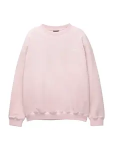 Pull&Bear Mikina 'STWD'  rosé / biela