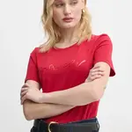 Bavlněné tričko G-Star červená barva, D25064-A870