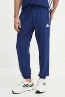 Kalhoty adidas Essentials pánské, tmavomodrá barva, vzorované, JE6403