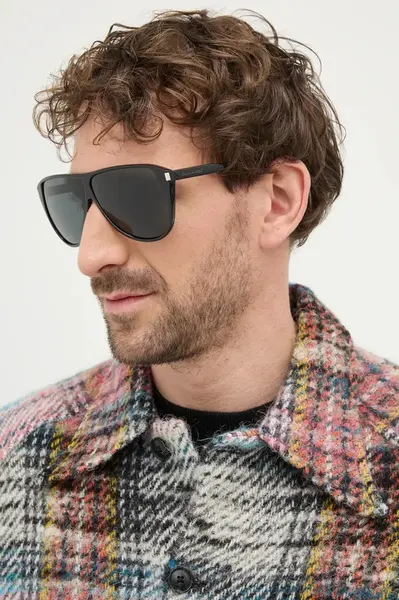 Sluneční brýle Saint Laurent GASPAR pánské, černá barva, SL 731