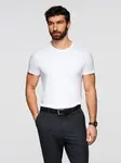 Ombre Men's BASIC classic cotton T-shirt - white