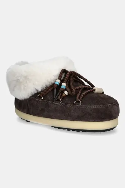 Semišové snehule Moon Boot MB EVX MULE SUEDE BEADS