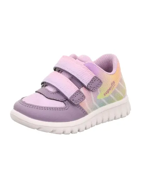 SUPERFIT Tenisky 'SPORT7 MINI'  svetložltá / fialová / slivková / ružová