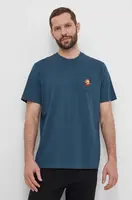 Bavlněné tričko adidas Originals tyrkysová barva, s aplikací, IS2919