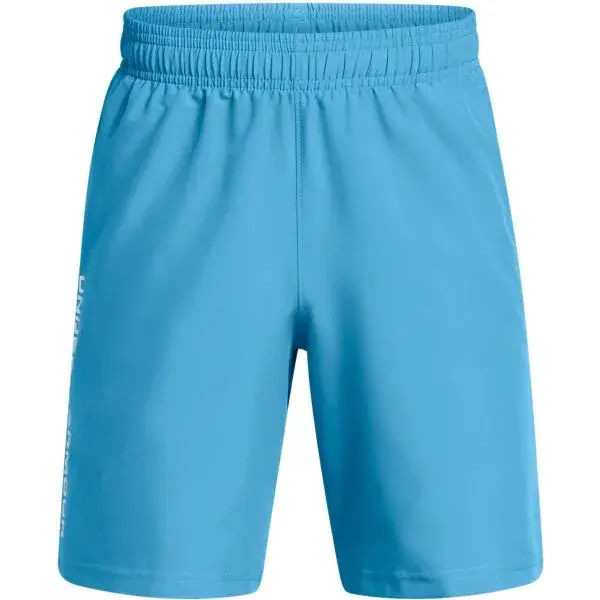Under Armour WOVEN WORDMARK Chlapecké kraťasy, světle modrá, velikost M