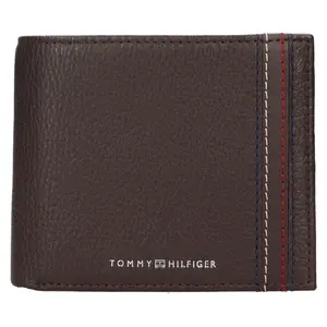 Pánská kožená peněženka Tommy Hilfiger Touls - hnědá