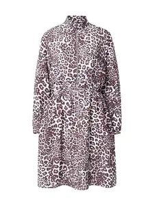 Marc Cain Šaty  hnedá melírovaná / biela