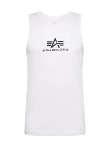 ALPHA INDUSTRIES Tričko  čierna / biela