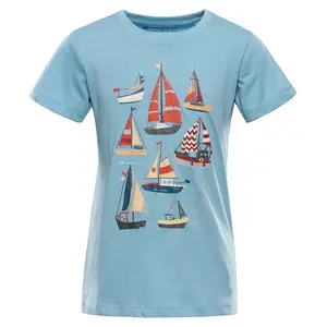 Dětské triko z nemačkavého materiálu alpine pro bigero 2 světle modrá 140-146