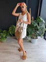 Edoti Bombshell dress with frills