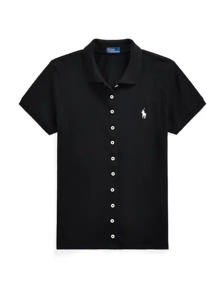 Polo Ralph Lauren Blúzka  čierna / šedobiela