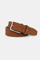 Kožený pásek Tommy Hilfiger pánský, hnědá barva, AM0AM13019