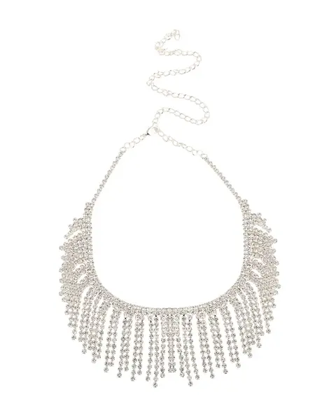 SOHI Sada šperkov ' Livvy '  strieborná / priehľadná