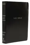 NKJV Holy Bible, Giant Print Center-Column Reference Bible, Black Leather-look, 72,000+ Cross References, Red Letter, Comfort Print: New King James Ve